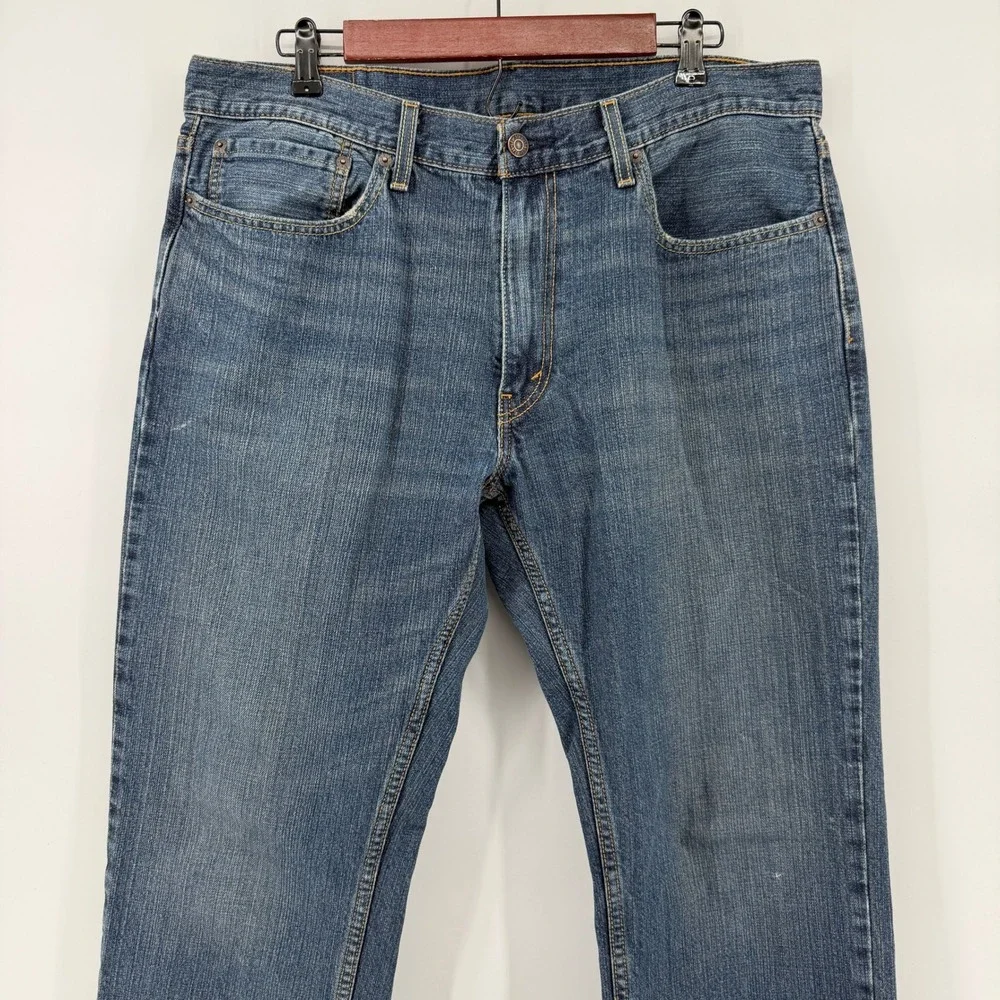 Levi's 559 Relaxed Straight Jeans Mens 36x32 Blue Medium Wash Denim Utility Work